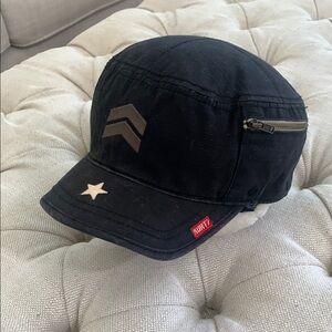 Kurtz Black Military Cap